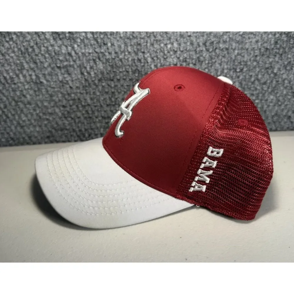 University Of Alabama Crimson Tide Hat Memory Fit  Trucker Fitted Red Cap OSFM